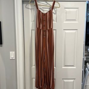 American Eagle Striped Jumpsuit